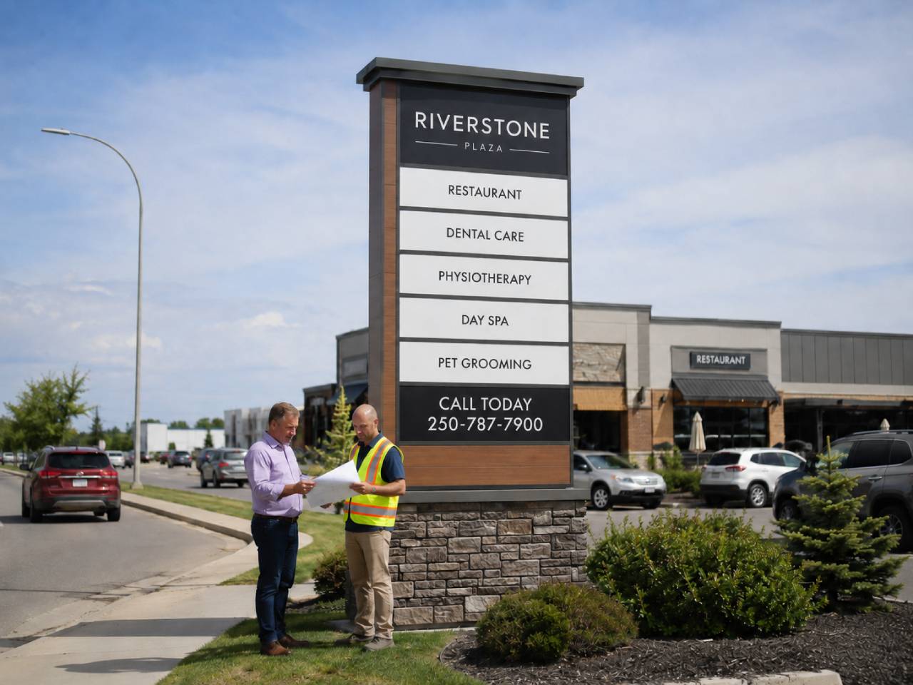 How to Plan a Pylon Sign: Visibility, Tenants & Permits