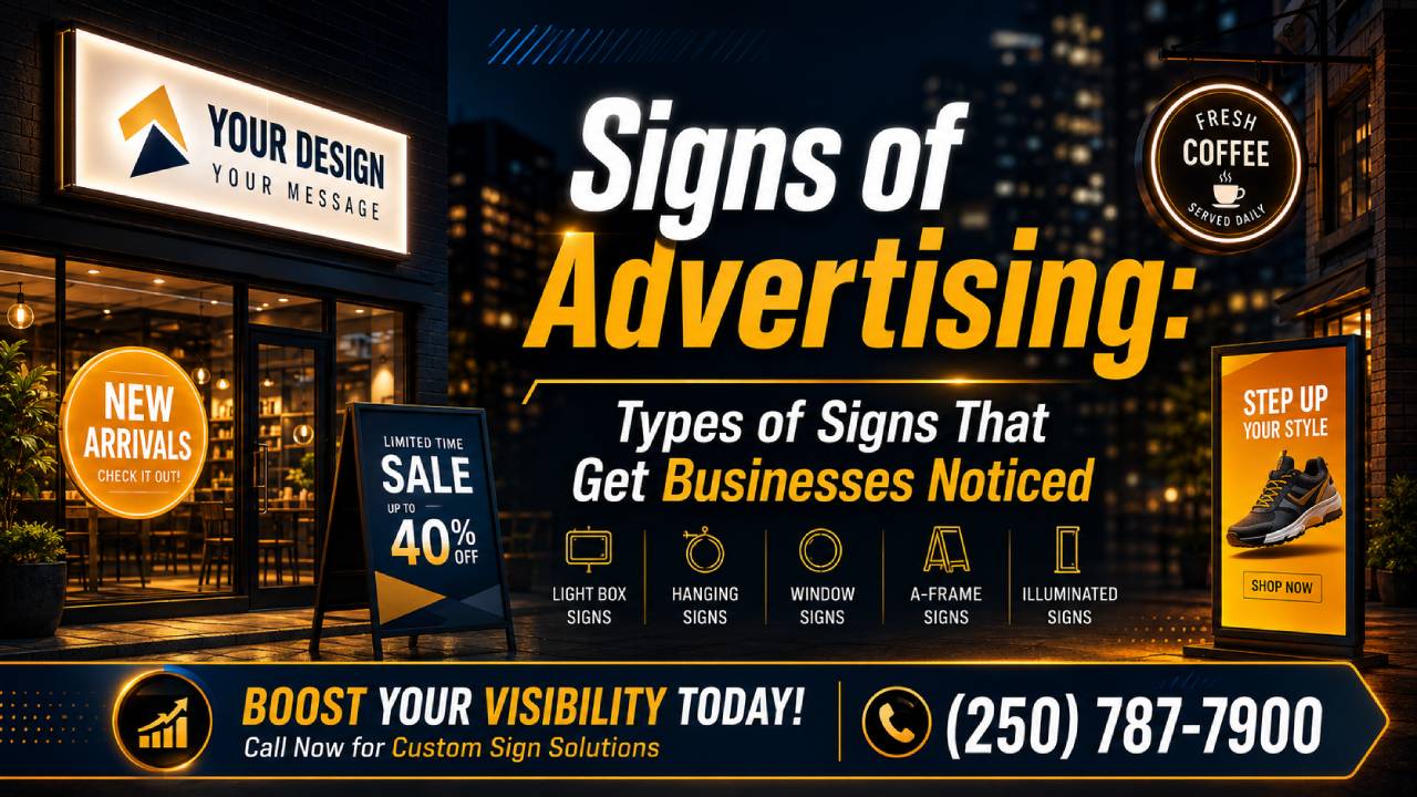 Signs of Advertising: Types of Signs That Get Businesses Noticed