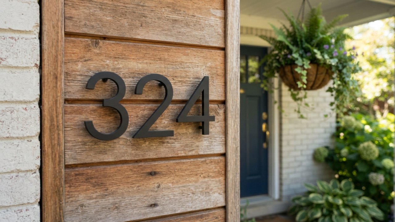 House Address Number Signs: How to Choose the Right Size, Material, Placement and Visibility